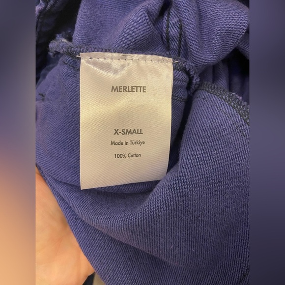 NWT Merlette Easton Denim Jacket Cobalt Blue Size XS - Picture 10 of 12